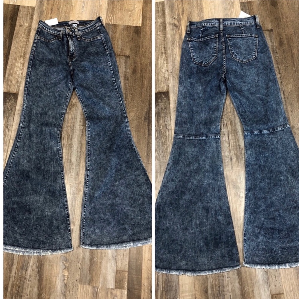 Judy Blue Acid Wash Flares
